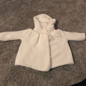 Girls Knitted Poncho Coat